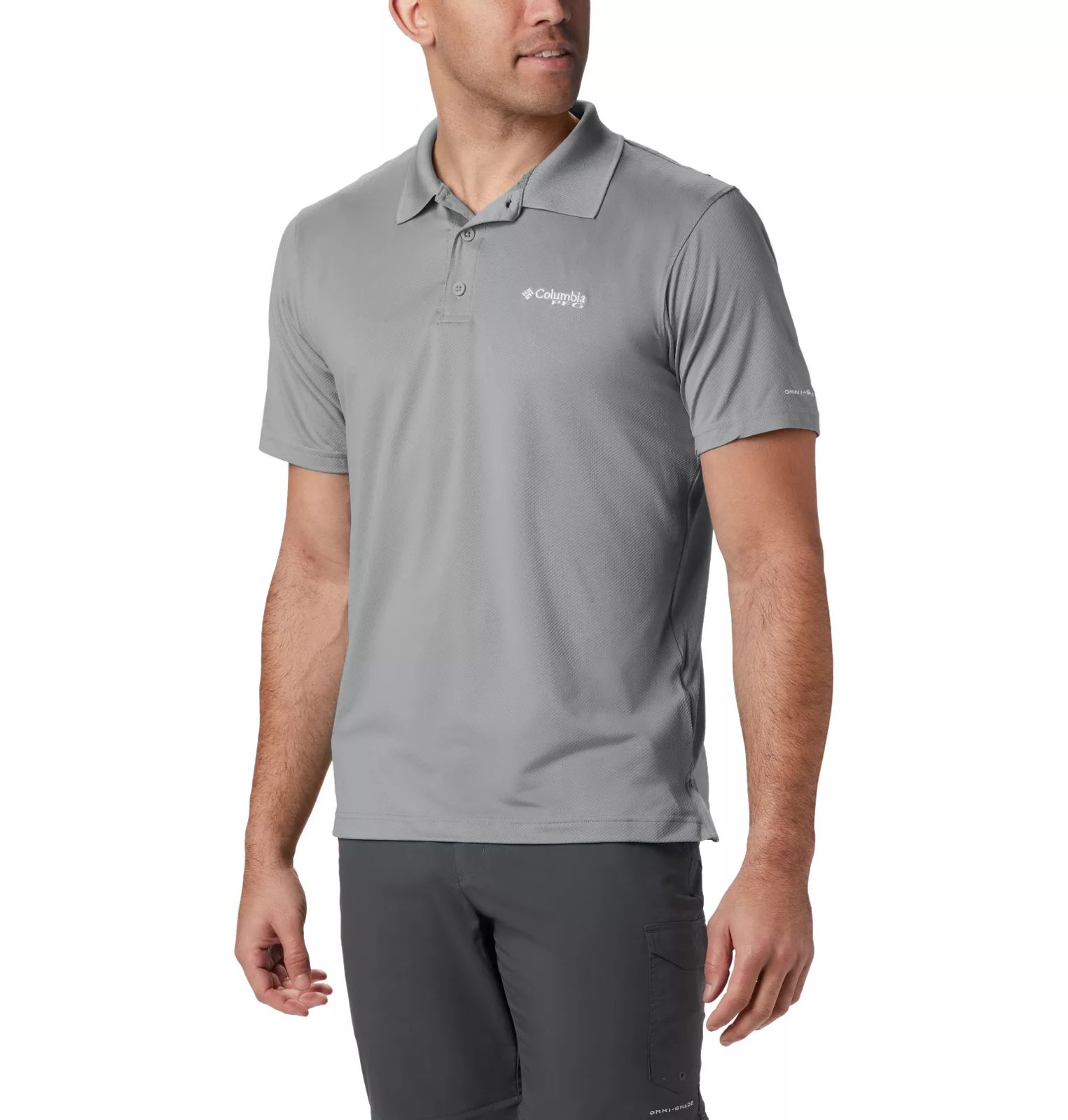 POLO LOW DRAG GRIS CLARO