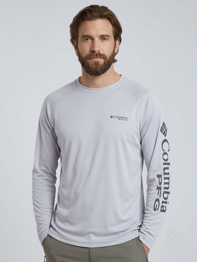 COLUMBIA PFG LETRAS GRIS COLOR LILA