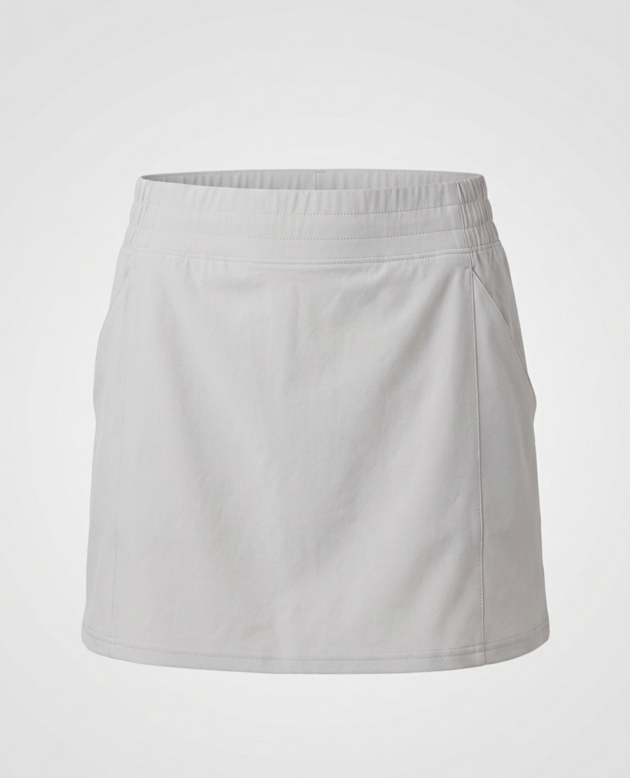 FALDA SHORT GRIS CLARO 1