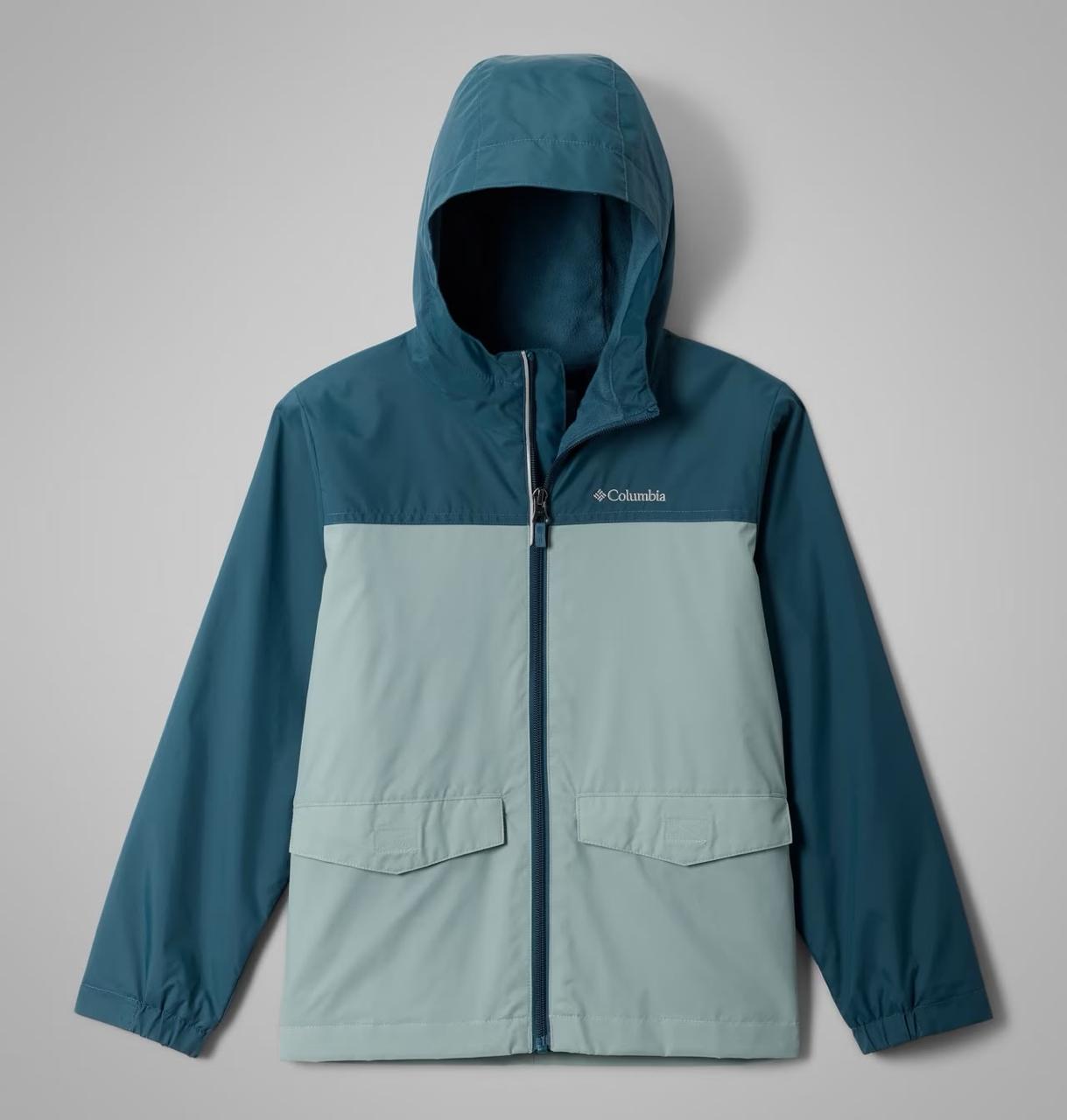 IMPERMEABLE VERDE RARO VERDE MENTA NIÑOS.